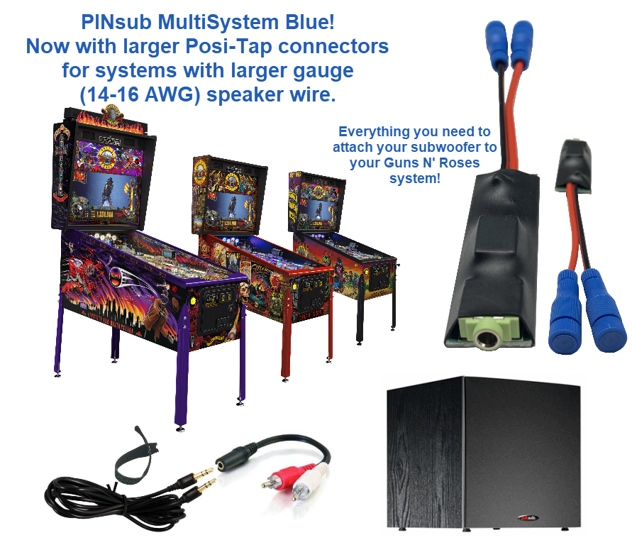PINsub Subwoofer Kit - Multi System Blue