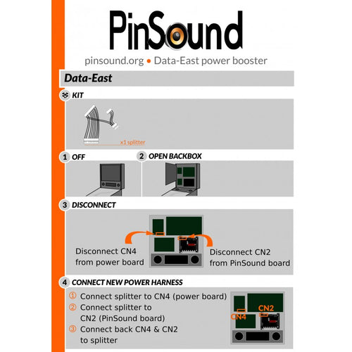 PinSound Data-East Power Booster