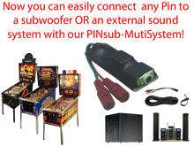 Load image into Gallery viewer, PINsub Subwoofer Kit - Multi System for Other Williams Bally Systems