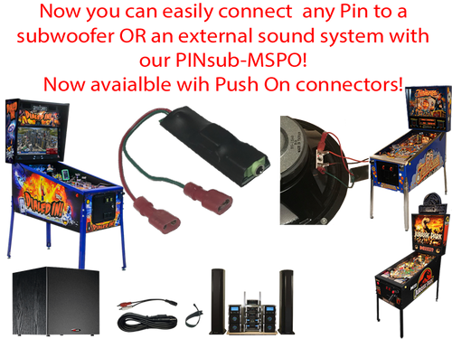 PINsub Subwoofer Kit - Multi System Push On Kit